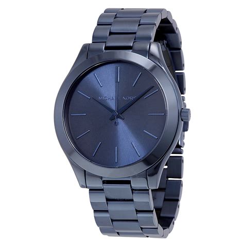 michael kors women's slim runway blue watch mk3419|Michael Kors Slim Runway Blue Tone Steel Blue Dial Women's .